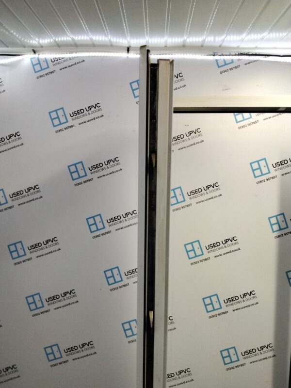 Used White Upvc Back Door 835mm x 2080mm (Reduce To 815mm x 2080mm) 0285 - Image 4