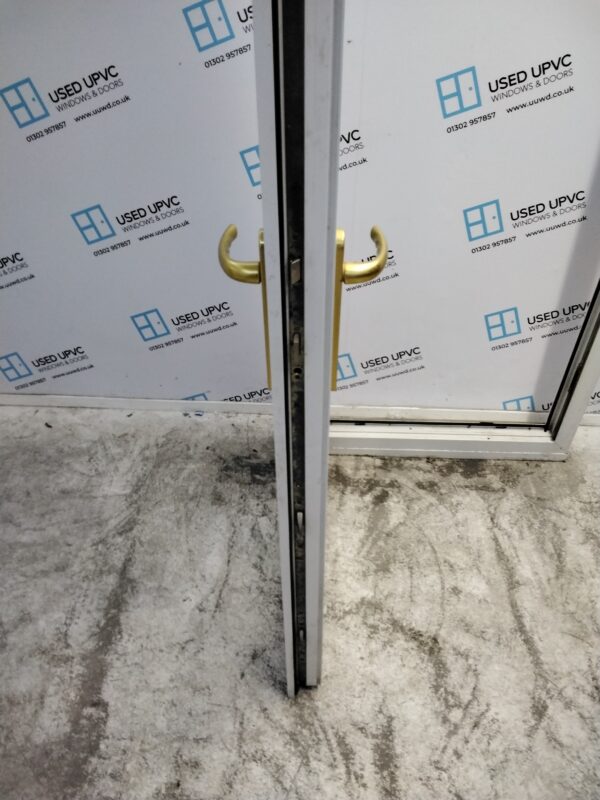 Used White Upvc Back Door 835mm x 2080mm (Reduce To 815mm x 2080mm) 0285 - Image 5