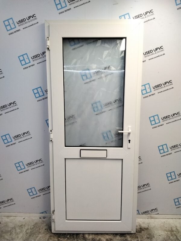 Used White Upvc Outward Opening Front Door 865mm x 2070mm 0332
