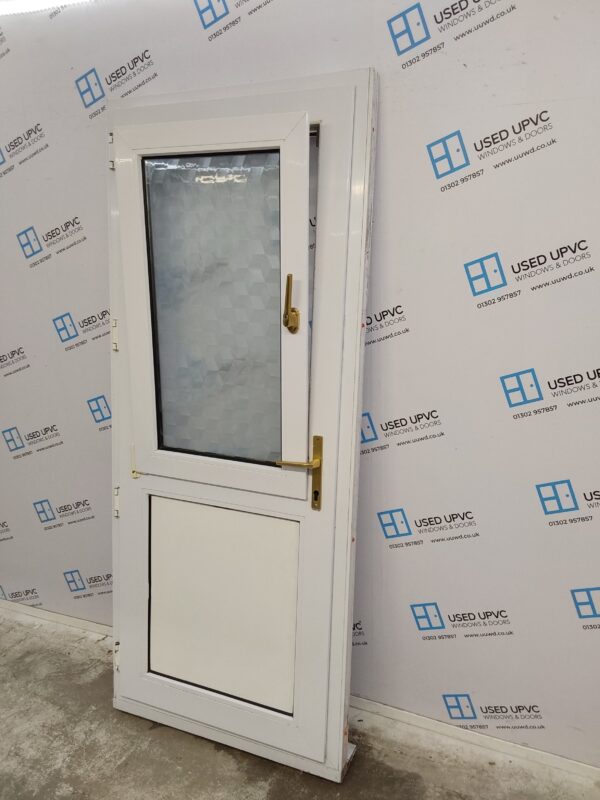 Used White Upvc Back Stable Door 865mm x 2060mm (reduce to 845mm) 0131 - Image 4