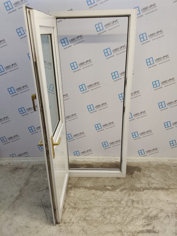 Used White Upvc Back Stable Door 865mm x 2060mm (reduce to 845mm) 0131 - Image 3