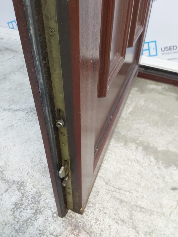Used Woodgrain Upvc Back Door 960mm x 2025mm (reduce to 930mm) 0141 - Image 6