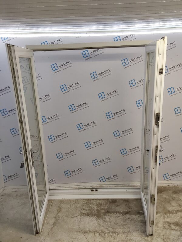 Used White Upvc French Doors 1515mm x 2180mm EA27 - Image 4