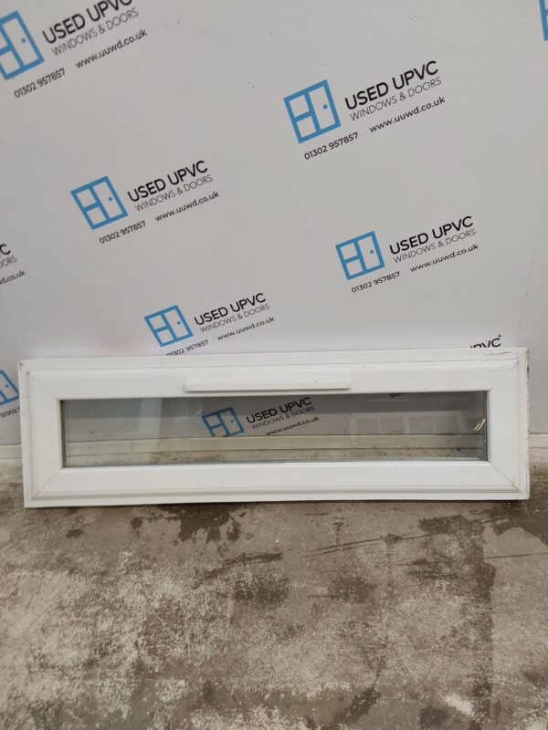 Used White Upvc Window 1230mm x 365mm W0456