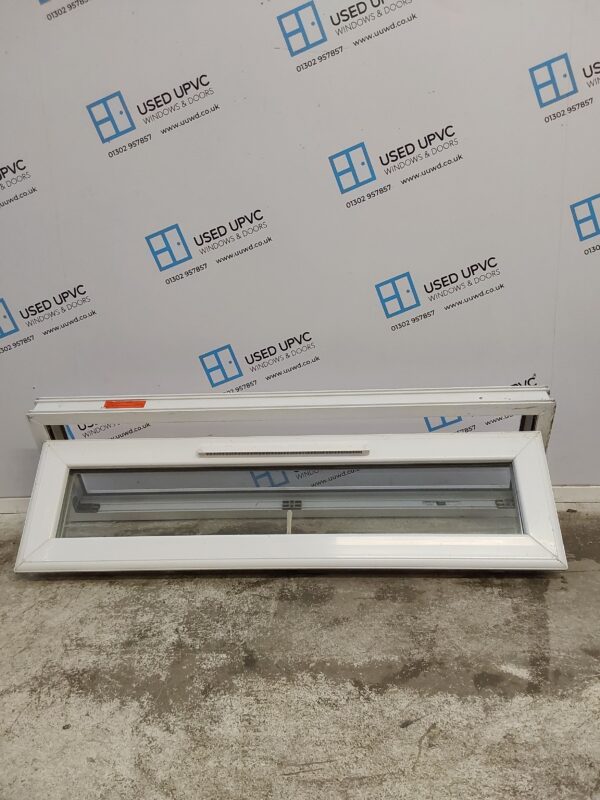 Used White Upvc Window 1230mm x 365mm W0456 - Image 3