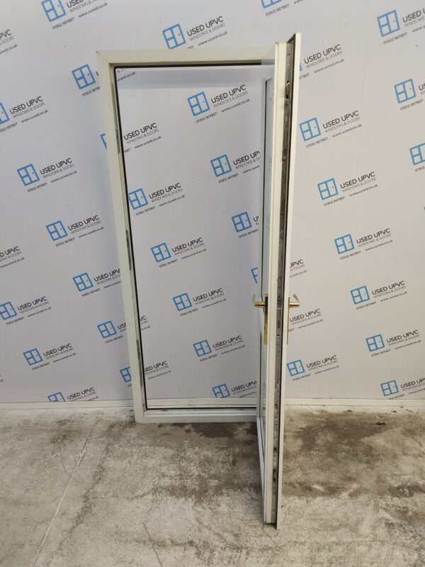Used White Upvc Back Door 845mm x 2020mm (reduce to 825mm) 0708 - Image 3