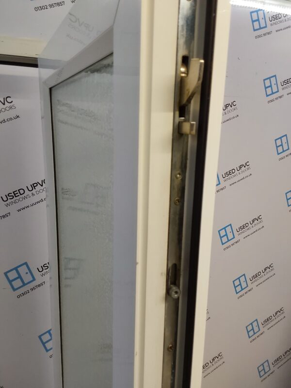 Used White Upvc Back Door 845mm x 2020mm (reduce to 825mm) 0708 - Image 4