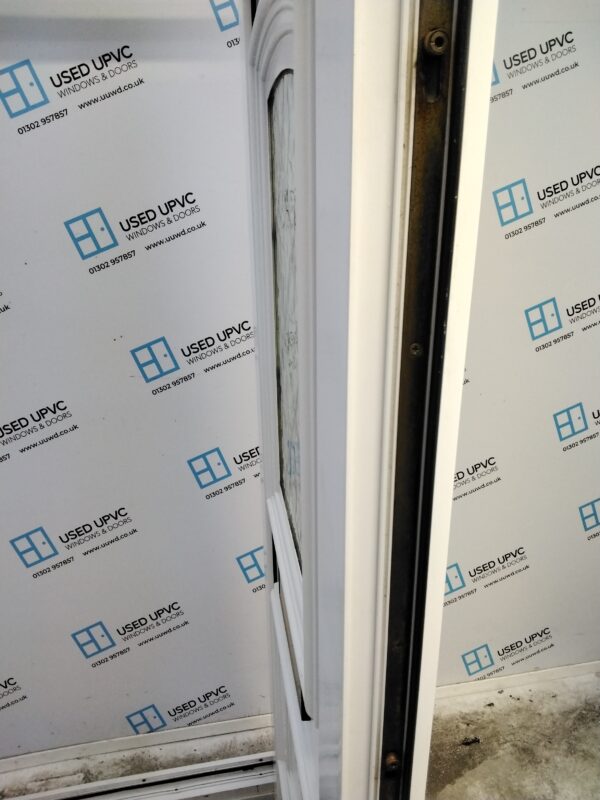 Used White Upvc Front Door 920mm x 2040mm (reduce to 890mm) 0586 - Image 5