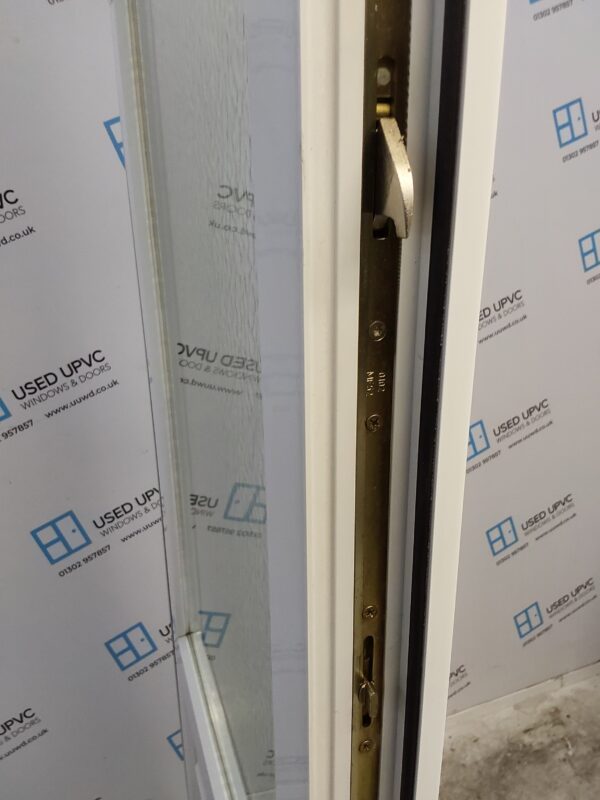 Used White Upvc Back Door 890mm x 2090mm (reduce to 840mm) 0585 - Image 5