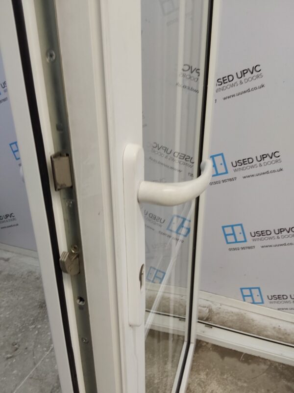 Used White Upvc Full Glass Back Door 890mm x 2055mm 0092 - Image 5