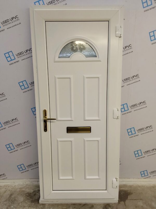 Used White Upvc Front Door 900mm x 2120mm 0024 - Image 2