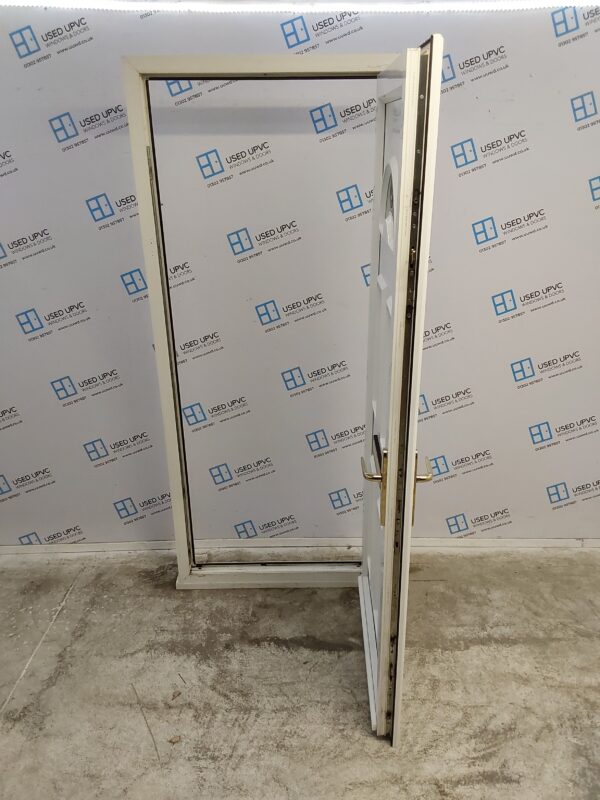 Used White Upvc Front Door 900mm x 2120mm 0024 - Image 3
