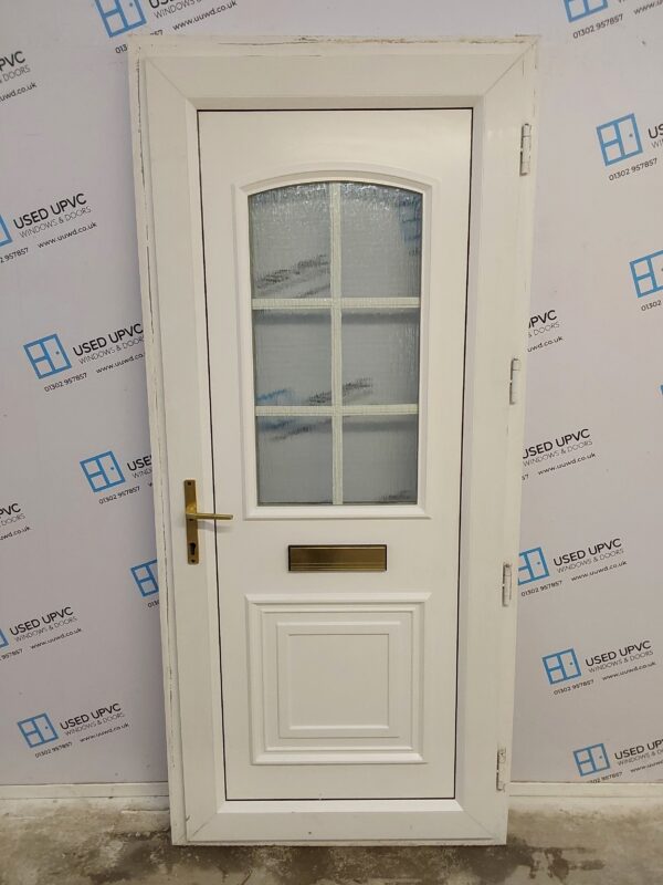 Used White Upvc Front Door 920mm x 2050mm 0097 - Image 2