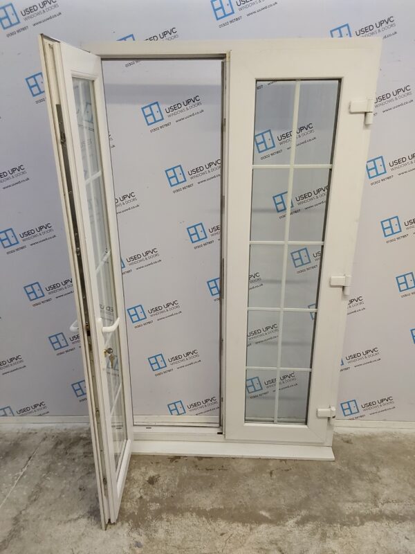 Used White Upvc French Doors 1190mm x 2050mm EA15 - Image 3