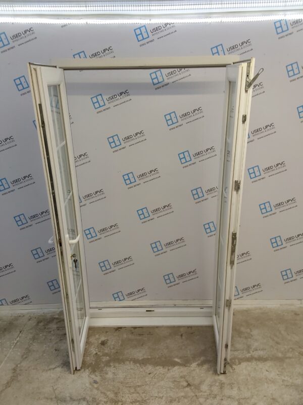 Used White Upvc French Doors 1190mm x 2050mm EA15 - Image 4