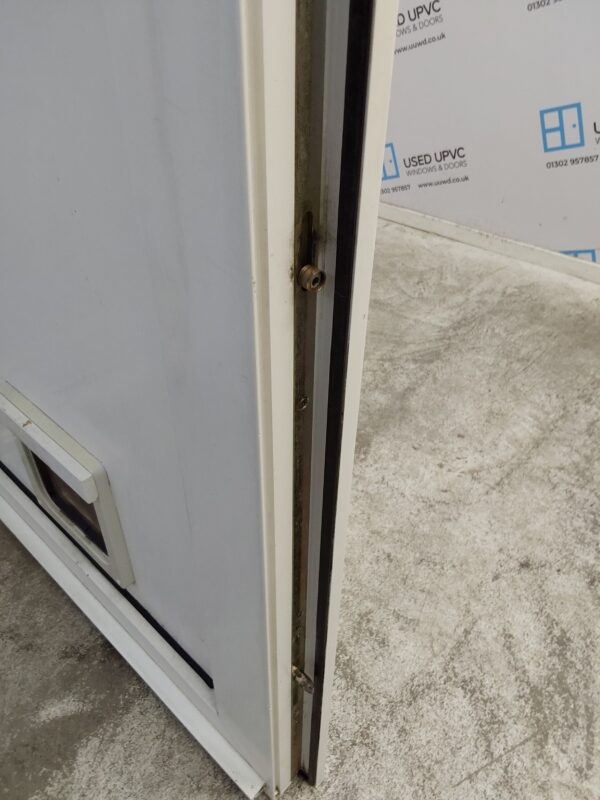 Used White Upvc Back Door 805mm x 2175mm 0184 - Image 6