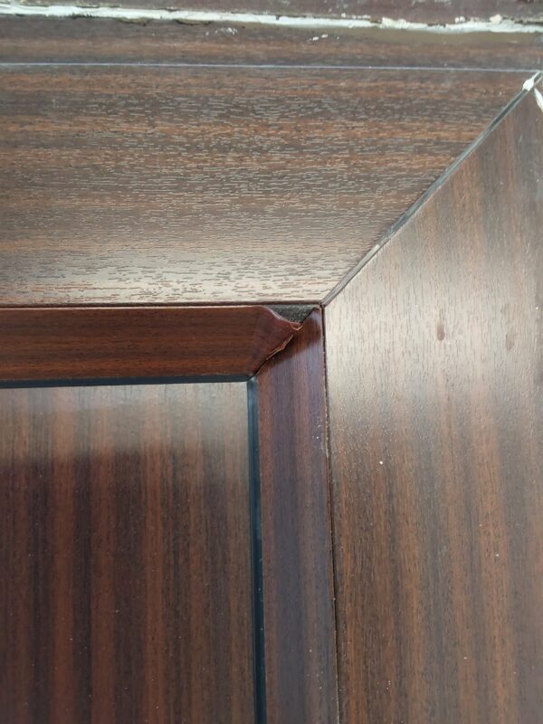 Used Woodgrain Upvc Back Door 840mm x 2055mm 0166 - Image 4