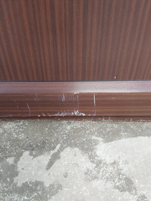 Used Woodgrain Upvc Back Door 840mm x 2055mm 0166 - Image 5