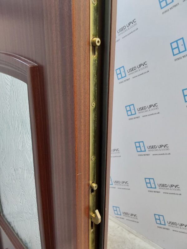 Used Woodgrain Upvc Back Door 840mm x 2055mm 0166 - Image 6