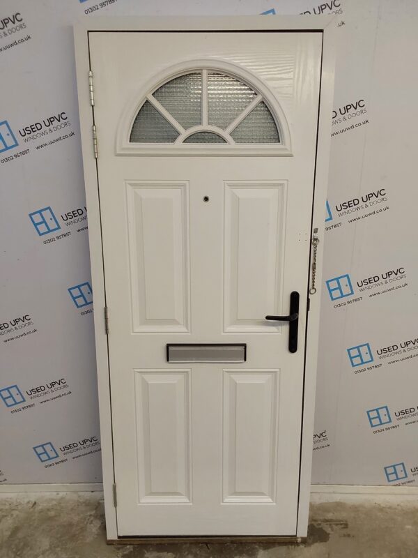 Used Black Composite Front Door 840mm x 2015mm 0144 - Image 2