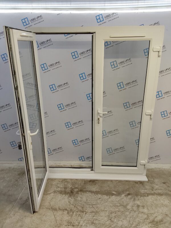 Used White Upvc French Doors 1570mm x 2100mm EA31 - Image 3