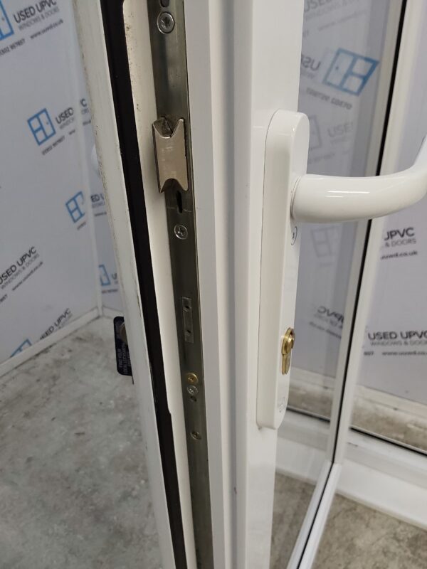 Used White Upvc French Doors 1570mm x 2100mm EA31 - Image 6