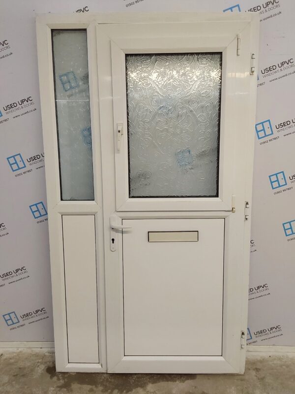 Used White Upvc Front Stable Door And Side Panel 1220mm x 2155mm DS031 - Image 2