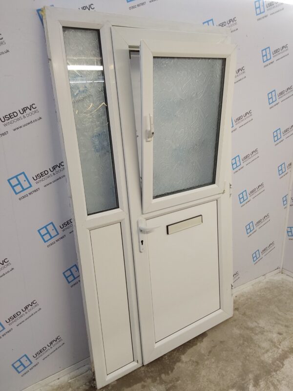 Used White Upvc Front Stable Door And Side Panel 1220mm x 2155mm DS031 - Image 4