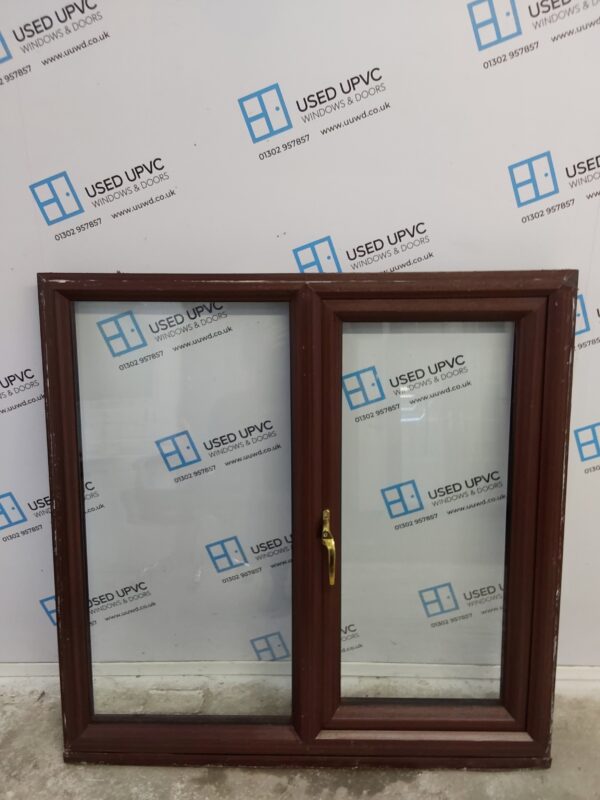 Used Woodgrain Upvc Window 1185mm x 1185mm C5037 - Image 2