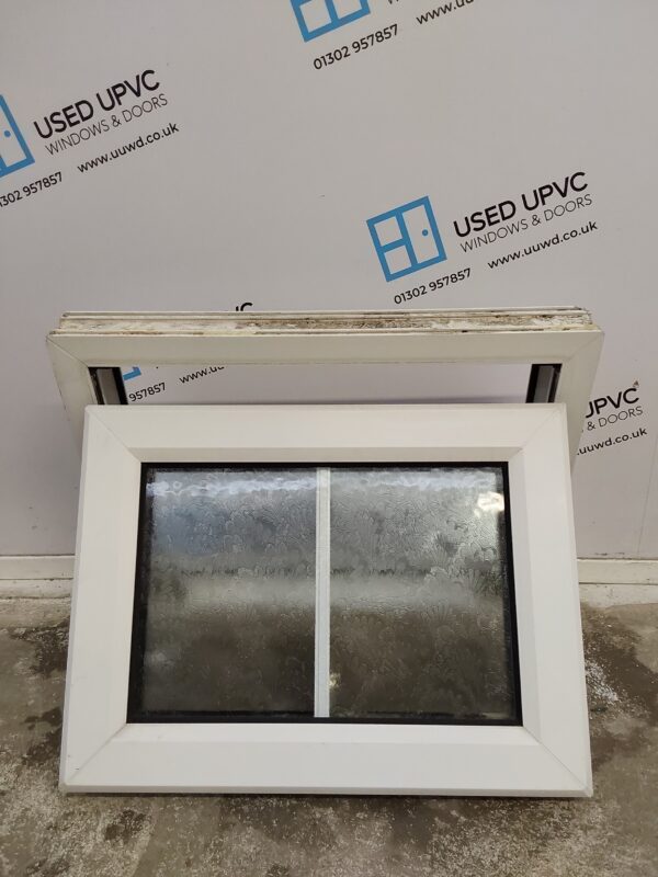 Used White Upvc Window 670mm x 505mm W0261 - Image 3