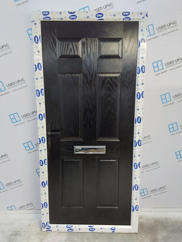 Brand New Black Composite Front Door 990mm x 2115mm ND119