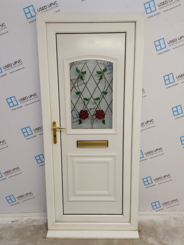 Used White Upvc Front Door 920mm x 2100mm 0718