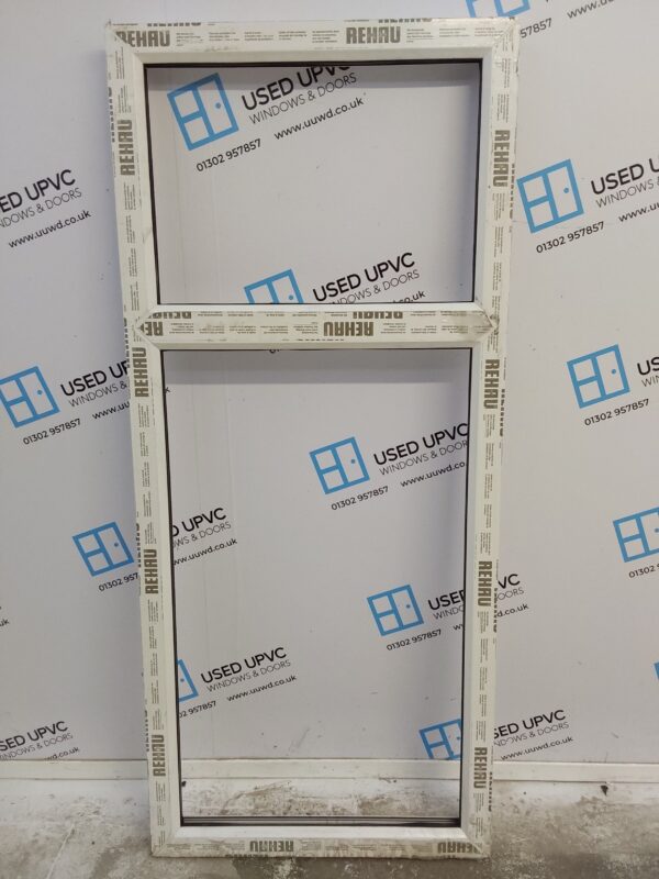 Brand New White Upvc Window Frame Unglazed 640mm x 1450mm USW113