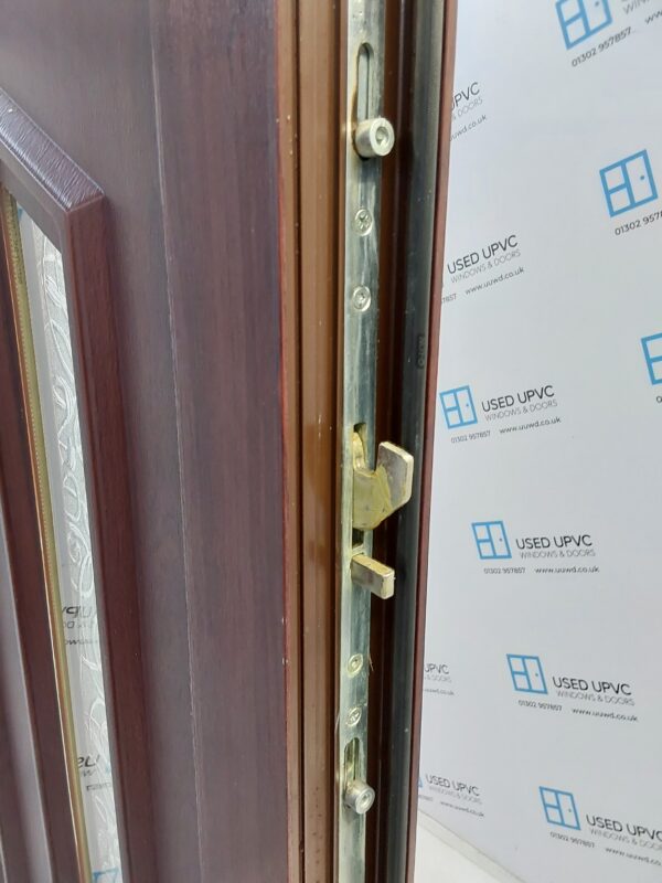 Used Rosewood Upvc Front Door 940mm x 2085mm (reduce to 920mm) 0196 - Image 5