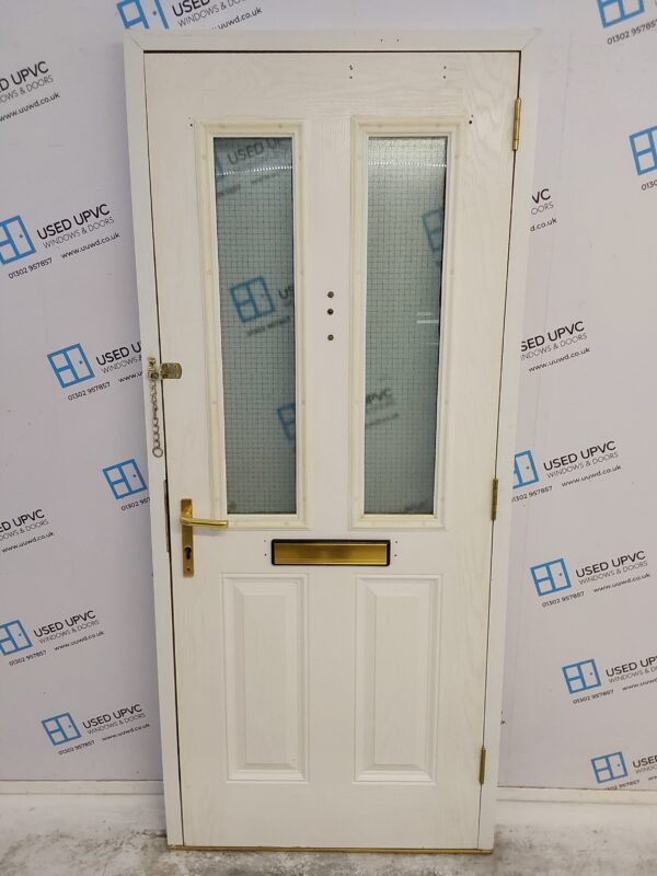Used White Composite Front Door 905mm x 2075mm 0826 - Image 2