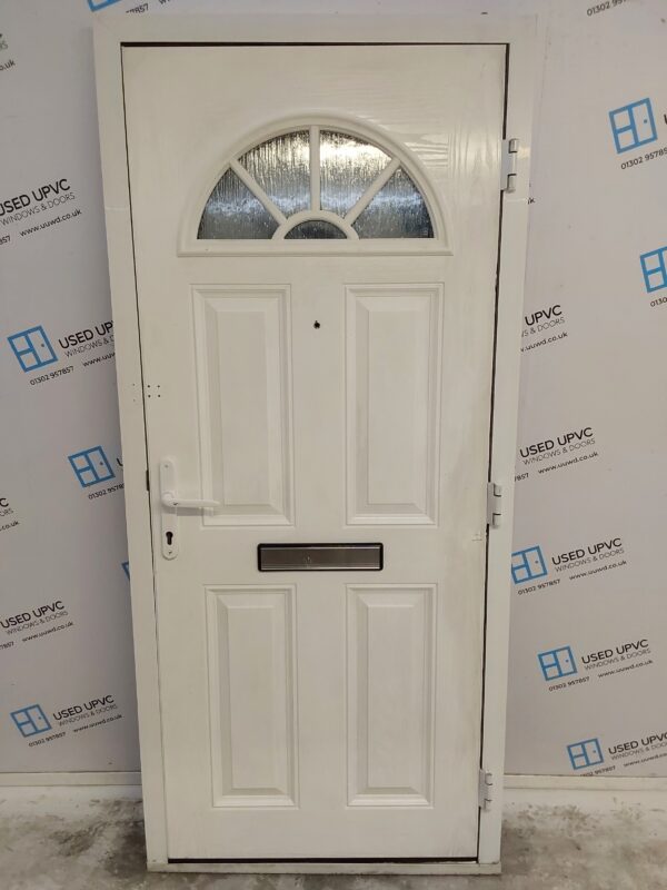 Used Black Composite Front Door 920mm x 2050mm 0216 - Image 2