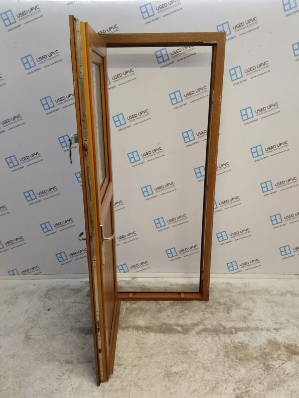Used Oak Upvc Back Stable Door 910mm x 2070mm (reduce to 885mm) 0406 - Image 3