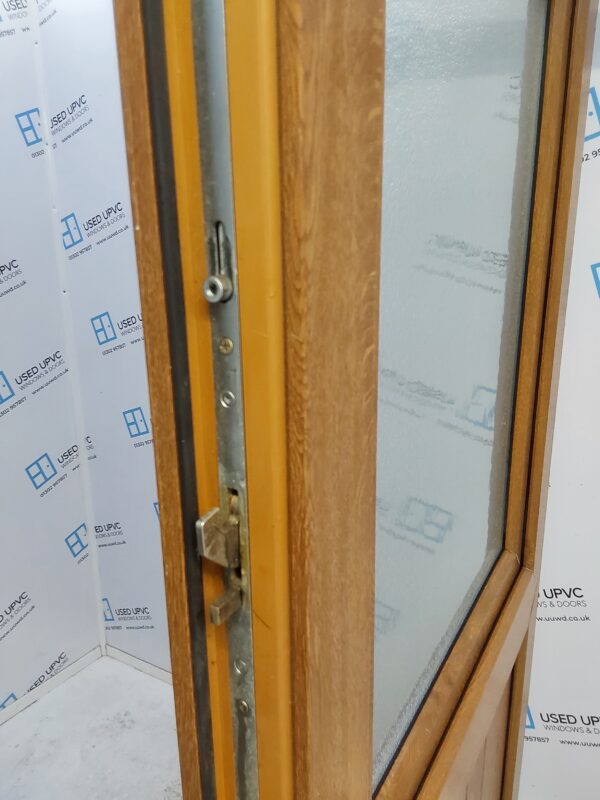 Used Oak Upvc Back Stable Door 910mm x 2070mm (reduce to 885mm) 0406 - Image 6
