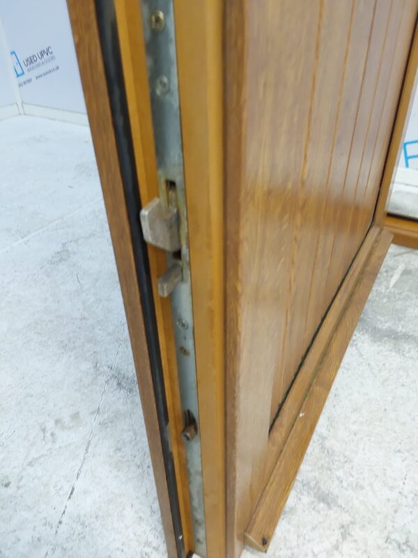 Used Oak Upvc Back Stable Door 910mm x 2070mm (reduce to 885mm) 0406 - Image 8