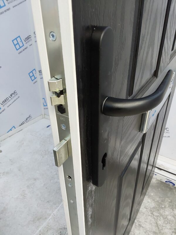 Brand New Black Composite Front Door 990mm x 2115mm ND119 - Image 5