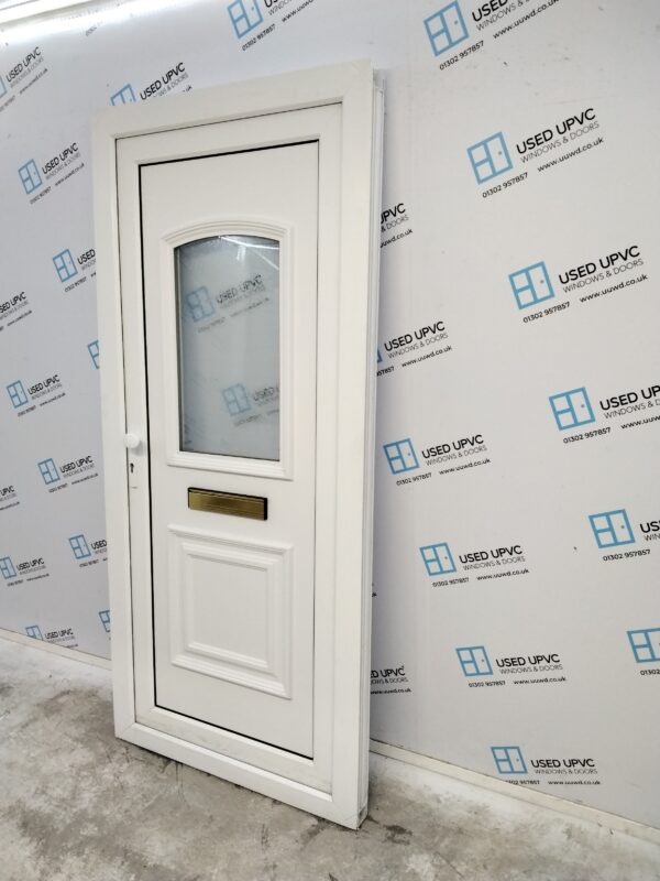Used White Upvc Front Door 970mm x 2110mm 0251 - Image 7