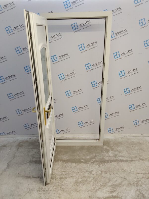 Used White Upvc Front Door 920mm x 2100mm 0718 - Image 3