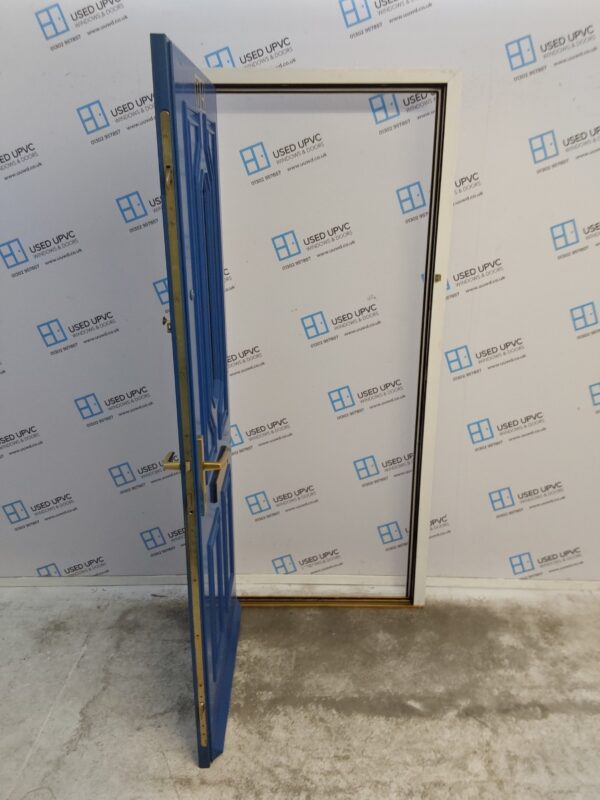Used Blue Composite Front Door 895mm x 2070mm 0253 - Image 3