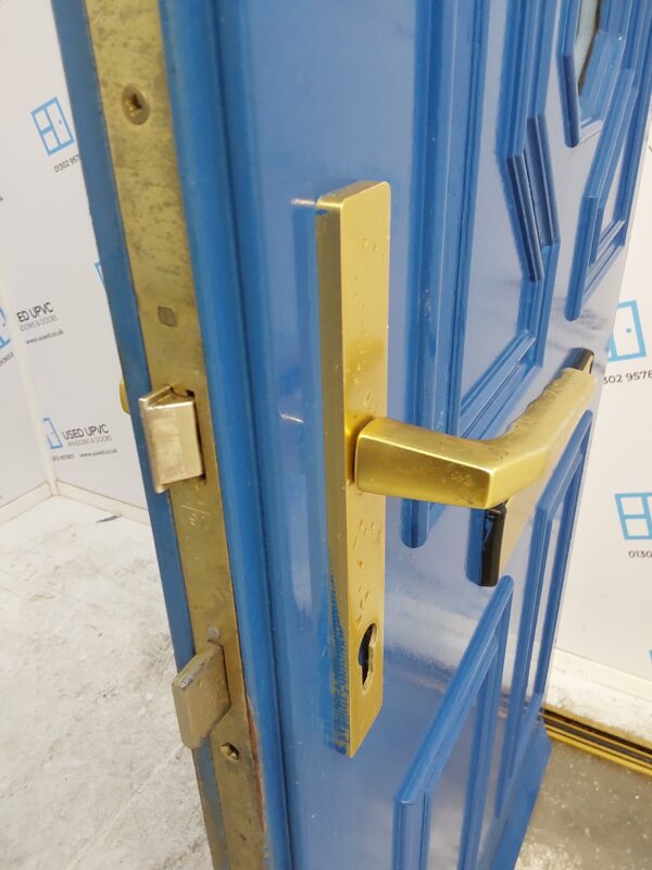 Used Blue Composite Front Door 895mm x 2070mm 0253 - Image 6