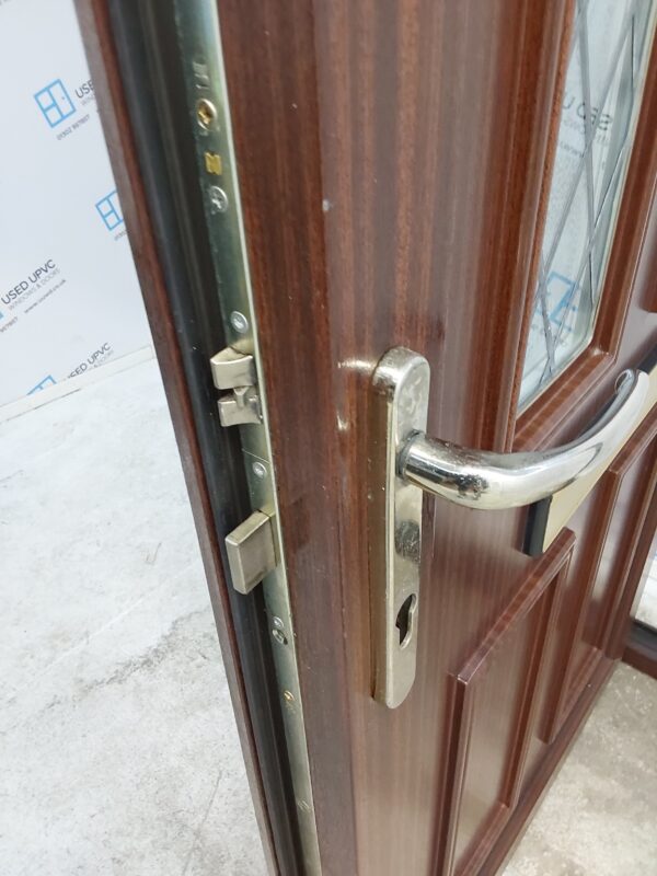 Used Woodgrain Upvc Front Door And Side Panel 1210mm x 2040mm DS055 - Image 6