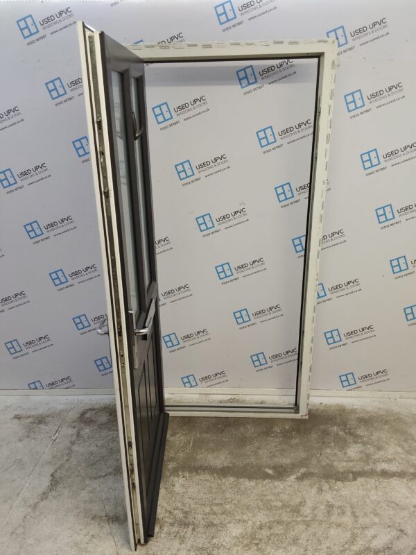 Used Anthracite Grey Upvc Front Door 1000mm x 2090mm (reduce to 985mm) C3D025 - Image 3