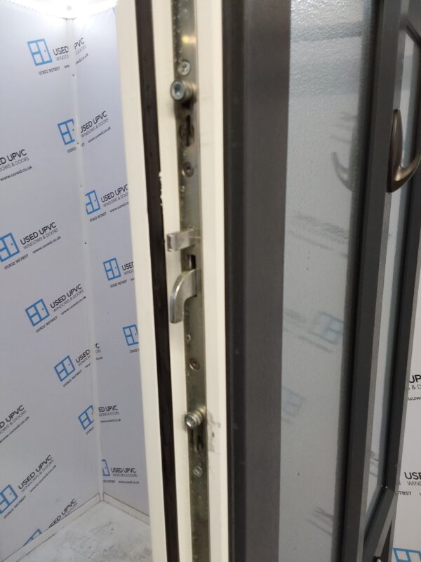 Used Anthracite Grey Upvc Front Door 1000mm x 2090mm (reduce to 985mm) C3D025 - Image 4