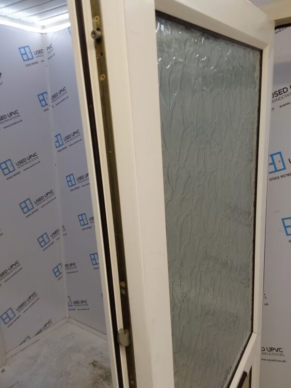 Used White Upvc Front Door And Side Panel 1440mm x 2070mm DS038 - Image 4