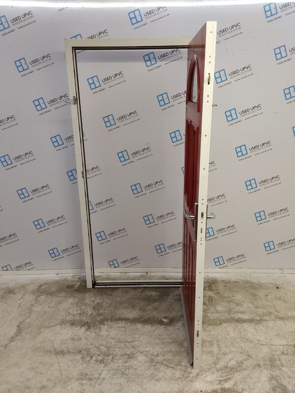 Used Red Composite Door 980mm x 2090mm 0483 - Image 3