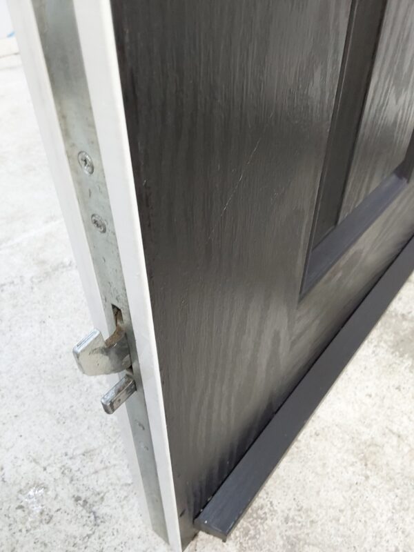 Used Black Composite Front Door 1010mm x 2025mm (reduce to 980mm) C3D034 - Image 6